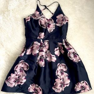 Floral fit & flare dress